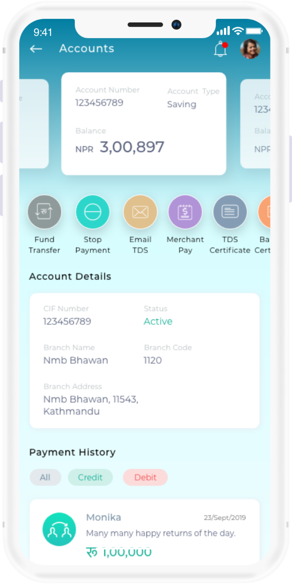 screenshot of PayNet Banking Platform